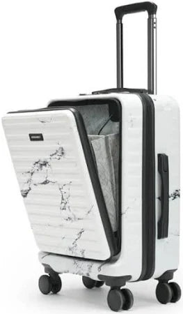 StarkPro Marble Print Cabin Hard Luggage Trolley Bag 32L